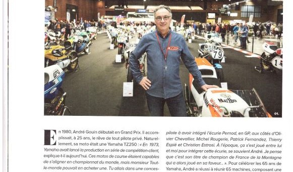 Article Café Racer hors série spécial 65 ans YAMAHA