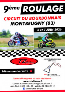 ROULAGE TZ CLUB FRANCE CIRCUIT DU BOURBONNAIS @ CIRCUIT DU BOURBONNAIS